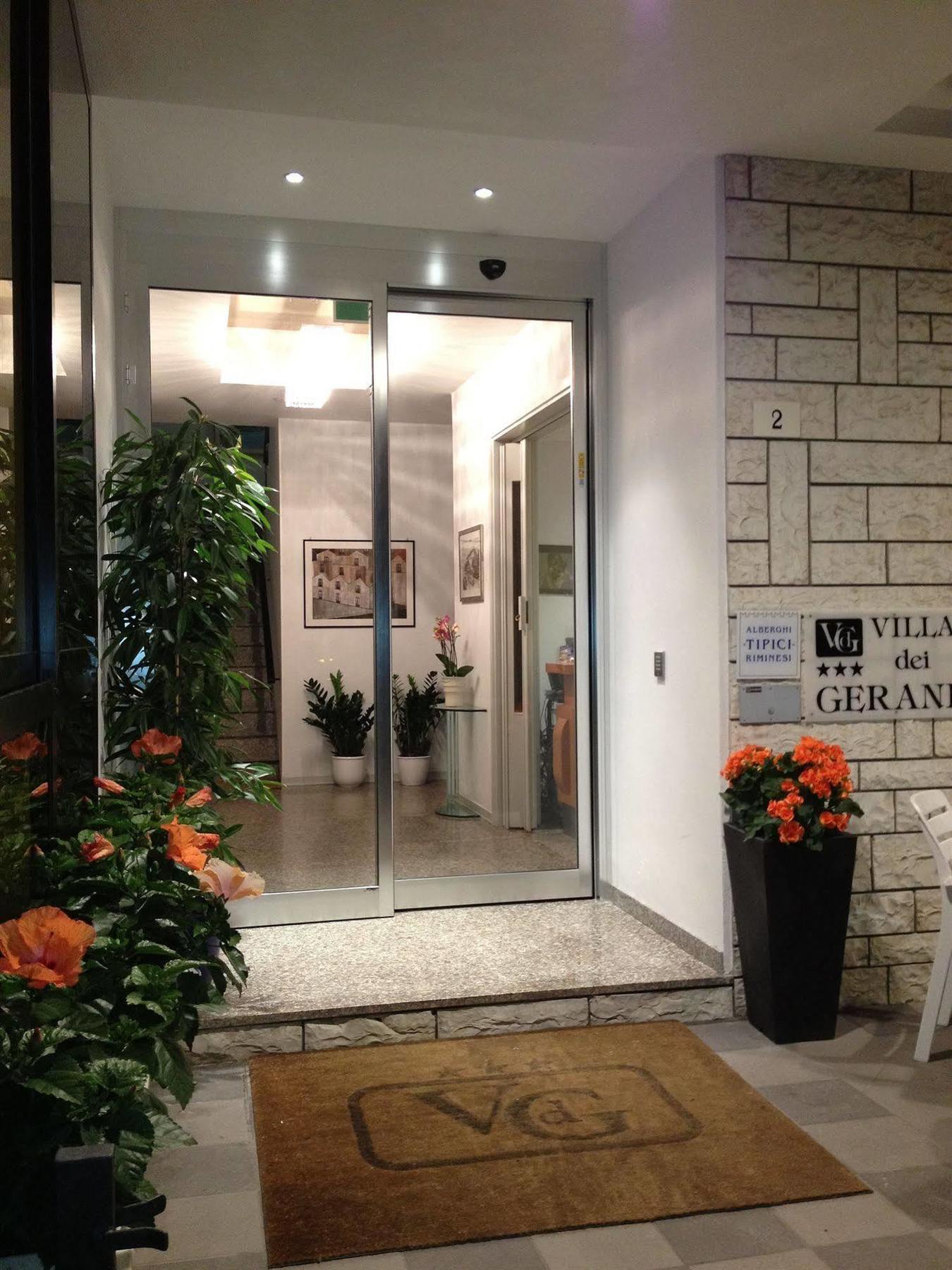 Hotel Villa Dei Gerani Rimini Exterior foto